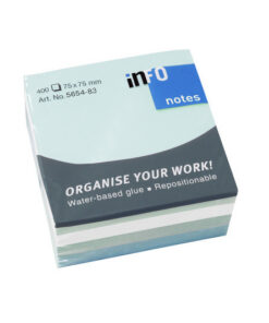 Info Notes IN-5654-83 75x75mm Assorti Iceland Blok A 400 Vel