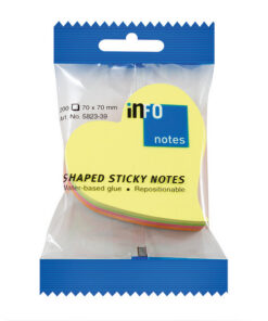 Info Notes IN-5823-39 Info Shaped Sticky Notes 68x68 'hart' Assorti 200 Vel