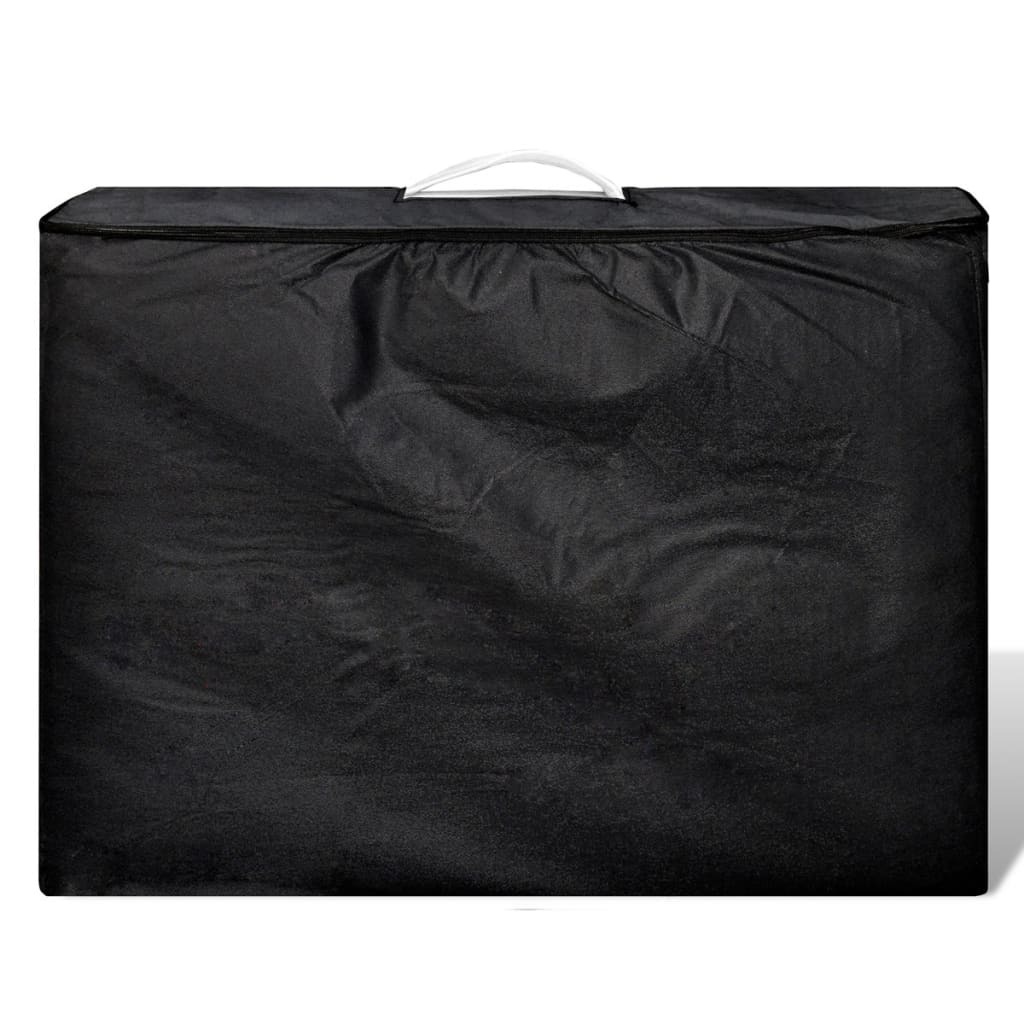 Inklapbare massagetafel 3 zones met aluminium frame (creme) - Image 5