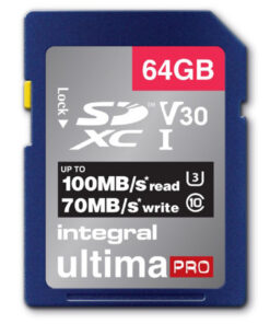 Alternative view of Integral Sdxc V30 100/70mbs Pro 64gb