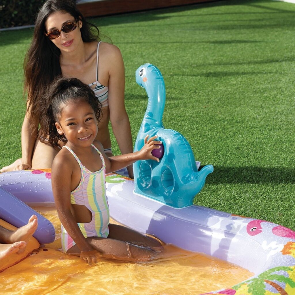 Intex 56139NP Opblaasbaar Speelzwembad Dino Park met Glijbaan 201x157x69cm - Image 3