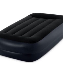 Intex 64122ND Pillow Twin 1-Persoons Luchtbed 99x191x42 cm + Ingebouwde Pomp Zwart