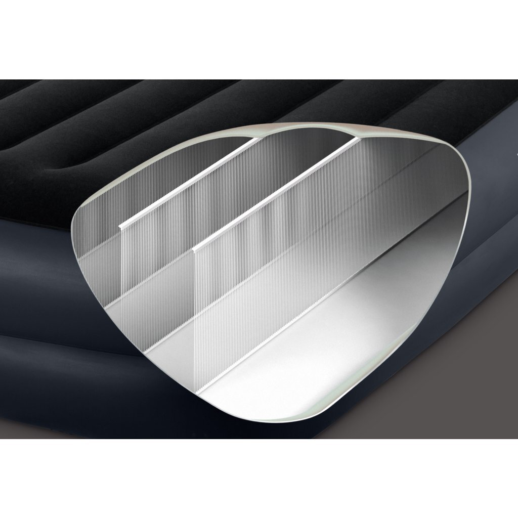 Intex 64124ND Queen Pillow Rest 2-Persoons Luchtbed 203x152x42 cm Blauw - Image 2