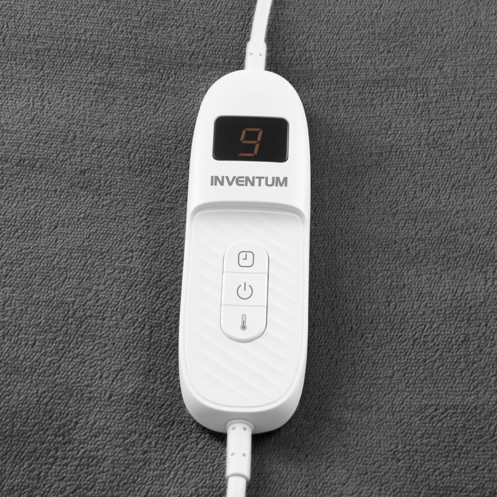 Inventum HB180G Elektrische Bovendeken/Omslagdeken 180x130 cm Grijs - Image 2