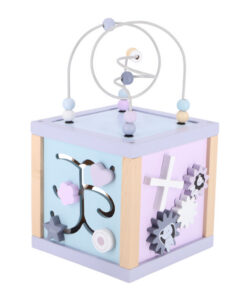 Jipy Houten Activiteiten Kubus Paars/Blauw