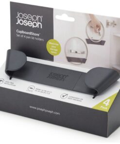 Alternative view of Joseph Joseph CupboardStore Pan&shy;dekselhouders 4 Stuks Antraciet