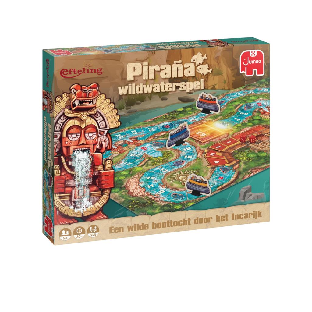 Jumbo Efteling Ganzenbord Piraña Wildwaterspel
