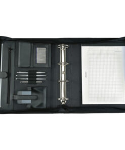 Alternative view of Juscha JU-30025 Conferentiemap Alassio Arezzo Kunstleer Finetouch A4 Zwart