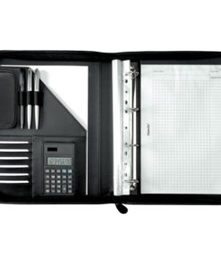 Alternative view of Juscha JU-30040 Conferentiemap Alassio Riccione Kunstleer Finetouch A4 Zwart
