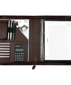 Alternative view of Juscha JU-30053 Conferentiemap Alassio Viterbo Kunstleer Finetouch A4 Bruin