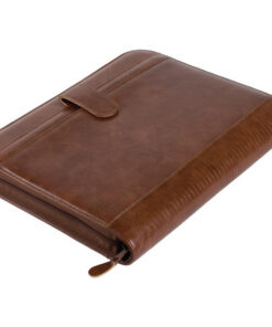 Juscha JU-30053 Conferentiemap Alassio Viterbo Kunstleer Finetouch A4 Bruin