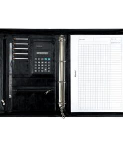 A4 Kunst- Leer Zwart