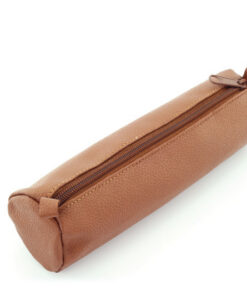 Juscha JU-43147 Pennenetui Alassio Echt Leer Bruin 21x6cm
