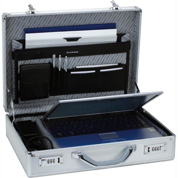Juscha JU-45131 Laptopkoffer Alumaxx Kronos Zilver Aluminium. - Image 2
