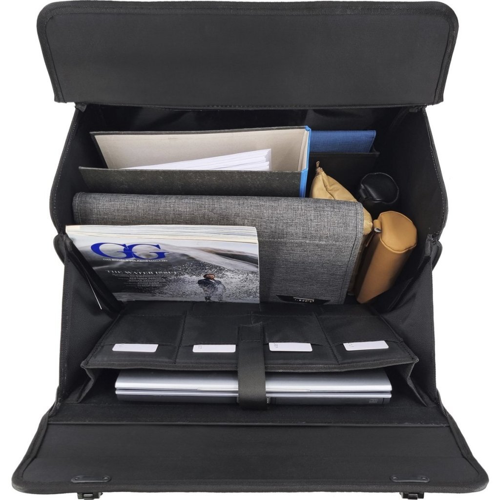 Juscha JU-46216 Pilotenkoffer STOP Samar 46x26x4 cm Zwart - Image 4