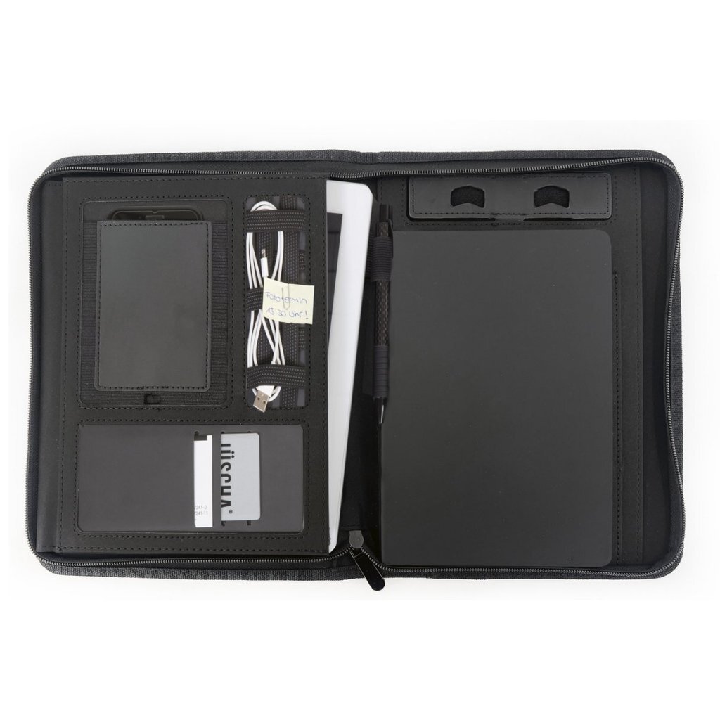 Juscha JU-46225 Schrijfmap STOP Maupiti A5 met Rits Zwart - Image 3