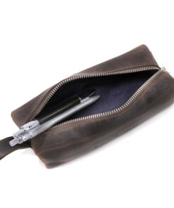 Alternative view of Juscha JU-48214 Etui Roberto Romano EMPOLI Bruin Echt Leer 20x6x7cm