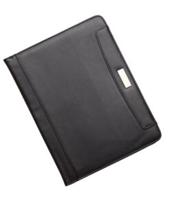 Juscha JU-96086 Schrijfmap Alassio Mares A4 Kunstleer Zwart Notablok Rekenmachine 33x26x2