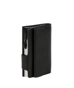 Alternative view of Juscha JU-962201 Pasjeshouder Clicksafe RFID Nappaleer ZW/ZI 8 Pasjes Met Opbergvak Voor Muntgeld