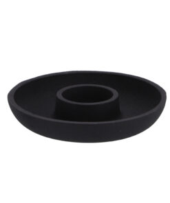Kaarsenhouder Aluminium Black 13.5x13.5x2.5cm