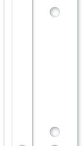 Kangaro 07060-09 Snelhechterstrip A5 2-gaats PP Doos A 100 Stuks Wit