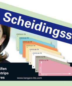 Alternative view of Kangaro 07070-01-TR Scheidingsstrook 2-gaats Trapezium 180gr RC Groen