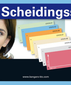 Alternative view of Kangaro 07070-03 Scheidingsstrook 2-gaats 105x240mm 180g RC Blauw