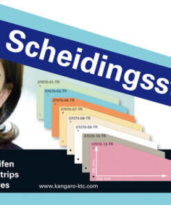 Alternative view of Kangaro 07070-03-TR Scheidingsstrook 2-gaats Trapezium 180gr RC Blauw