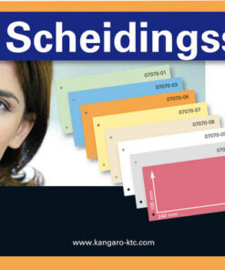 Alternative view of Kangaro 07070-06 Scheidingsstrook 2-gaats 105x240mm 180g RC Oranje