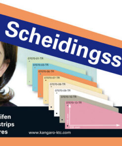 Alternative view of Kangaro 07070-06-TR Scheidingsstrook 2-gaats Trapezium 180gr RC Oranje