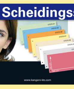 Alternative view of Kangaro 07070-07 Scheidingsstrook 2-gaats 105x240mm 180g RC Geel