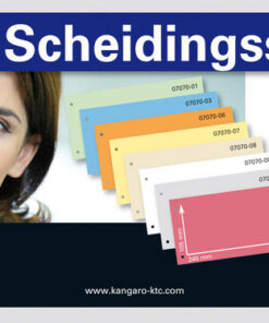 Alternative view of Kangaro 07070-10 Scheidingsstrook 2-gaats 105x240mm 180g RC Grijs