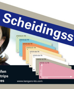 Alternative view of Kangaro 07070-10-TR Scheidingsstrook 2-gaats Trapezium 180gr RC Grijs