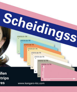 Alternative view of Kangaro 07070-13-TR Scheidingsstrook 2-gaats Trapezium 180gr RC Roze