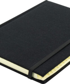 Kangaro K-5105 Alfabetboek A5 A-Z Linnen Hard Cover Zwart