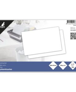 Kangaro K-6104-WI Systeemkaart Blanco 12.5x20 cm 100 Vel Wit