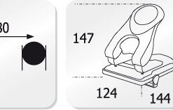 Alternative view of Kangaro K-7201780 Perforator Perfo-40 Zwart