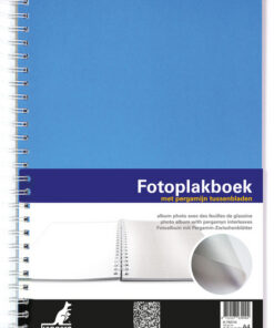 Kangaro K-750114 Fotoplakboek 33x23cm Blauw. Met Pergamijnvellen. 36+36 Vel