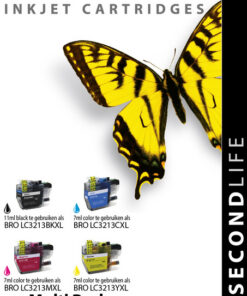 Kangaro SL-11511189 Cartridge SecondLife Brother Multipack LC 3213 XL BK/C/M/Y