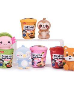 Kawaii Knuffel Noodle Pot met Dier Assorti