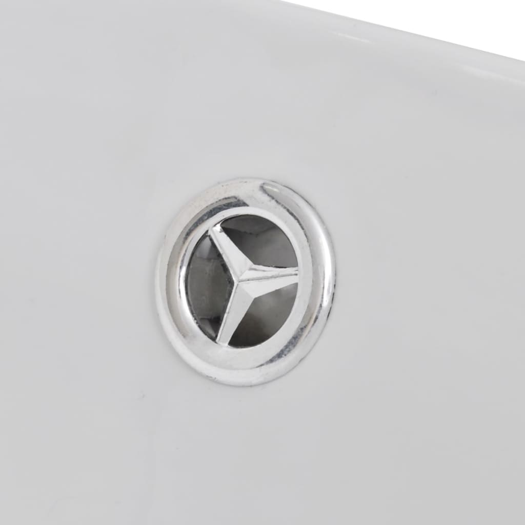 Keramische wastafel ovaal 59 x 38,5 cm - Image 6