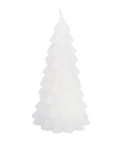 Kerstboom Kaars Wit 10x10x20cm