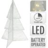 Kerstboom Vouwbaar met LED Timer 50cm Wit