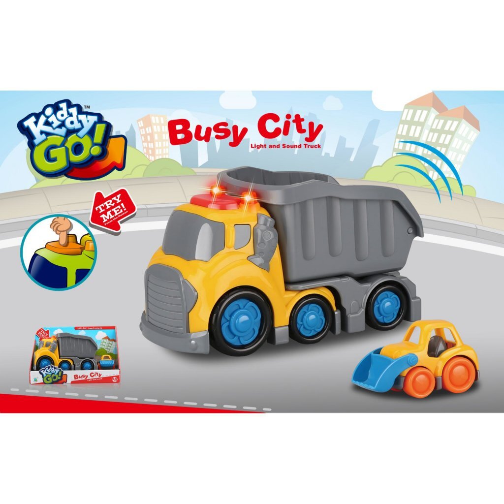 Kiddy Go Dumptruck + Licht en Geluid 19.5 cm - Image 2
