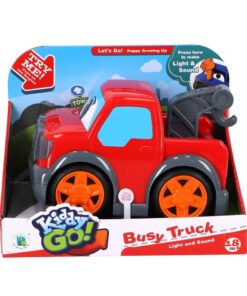 Kiddygo Busy Truck + Licht en Geluid Rood