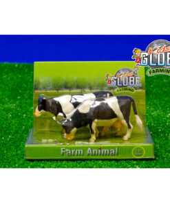 Kids Globe Farming Koeien Zwart/Wit 2 Stuks 1:32