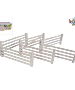 Kids Globe Horses Houten Hekken 6 Stuks Wit