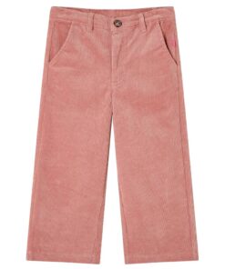 Kinderbroek 116 ribfluweel oudroze