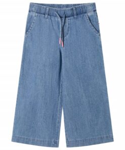 Kinderbroek 128 denimblauw