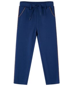 Kinderbroek met trekkoord 104 marineblauw